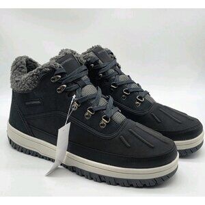 Weatherproof Mens Landon Sneaker Boots Size 13 Gray Lined Suede Memory Foam Shoe